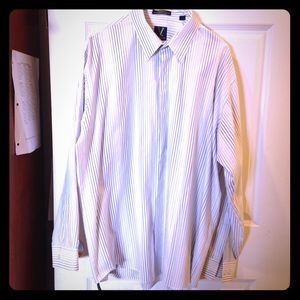 Men's striped dress shirt size XL by Van Heusen