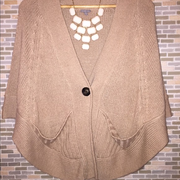 Camel colored poncho