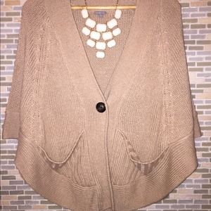 Camel colored poncho
