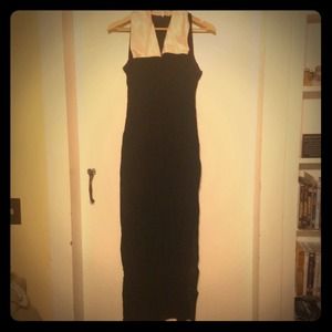 Vintage Black Velvet Dress