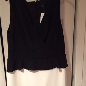 Ann Taylor black and white dress