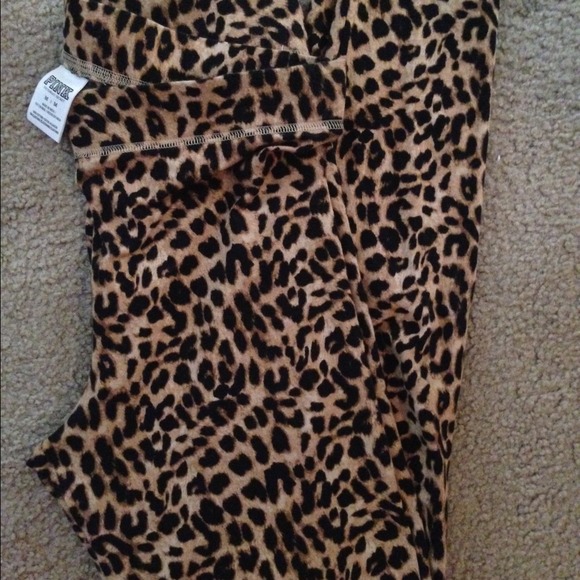 Pink leggins. Used once.. Sold