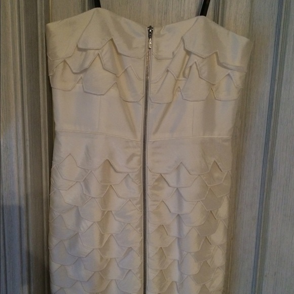 Laundry, White strapless dress