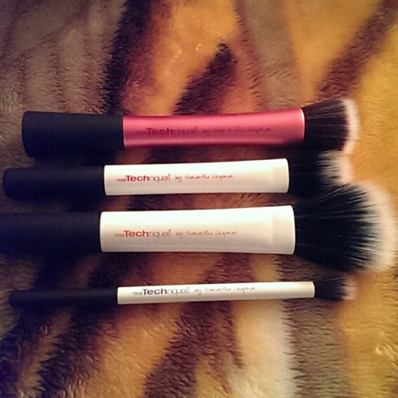 Real technique makeup brushes, all four for $20