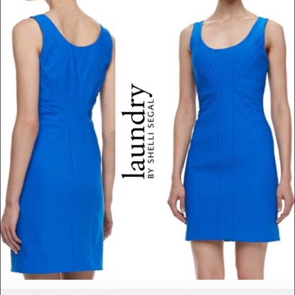 Laundry by Shelli Segal Size 4 blue sheath dress