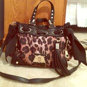 Juicy couture leopard satchel