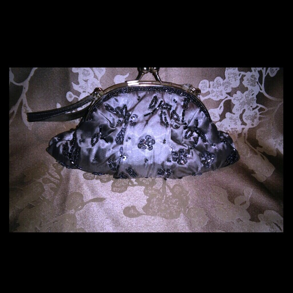 Pewter cocktail purse