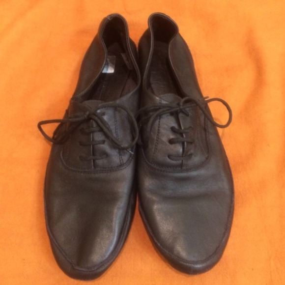 Andrea Torelli Black Leather LaceUp Oxford Repetto