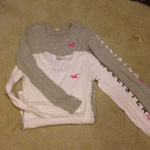 2 long sleeve shirts from Hollister.
