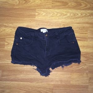 Black high waisted shorts