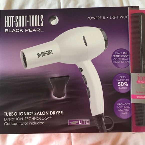 Hot Shot Tools Black Pearl Blow Dryer (Brand New!)