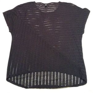 Short sleeve loose cutout top