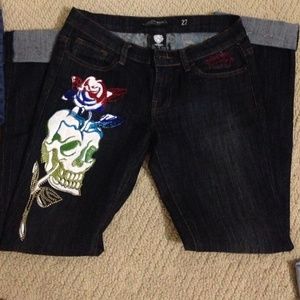 authentic Ed-hardy skull pants