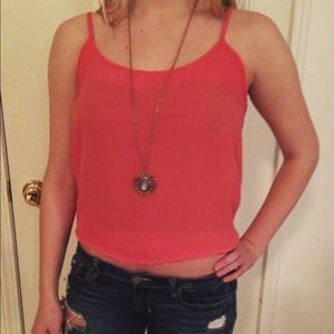 Coral tank top