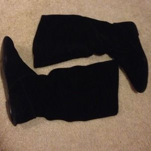 Long black boots