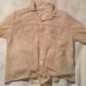 Mine Long Sleeve Tie Top