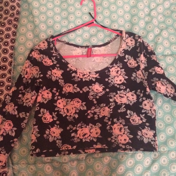 Floral print crop top - Picture 1 of 1