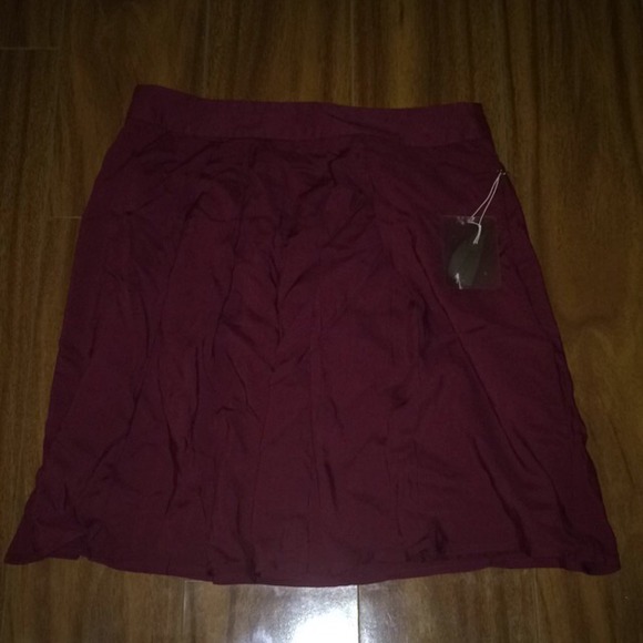 Burgandy skirt