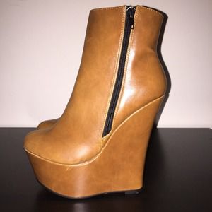 Wedge booties