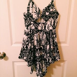 Floral B&W Dress