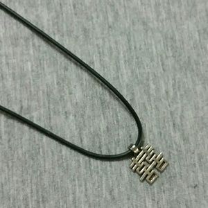 Oriental Symbol Sterling 925 Pendant Necklace