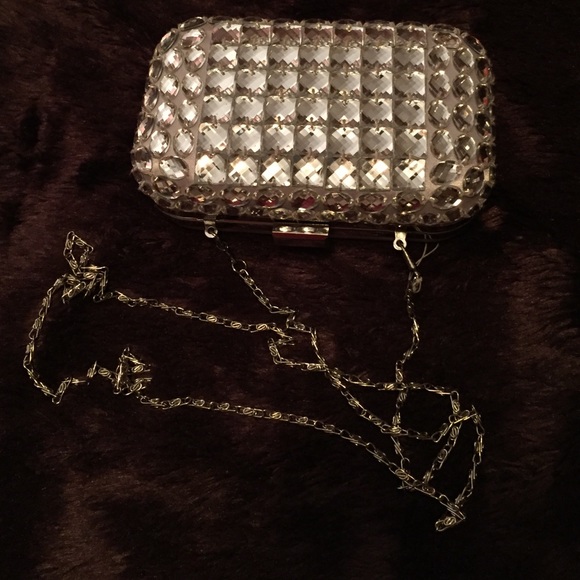 Silver Studded Clutch