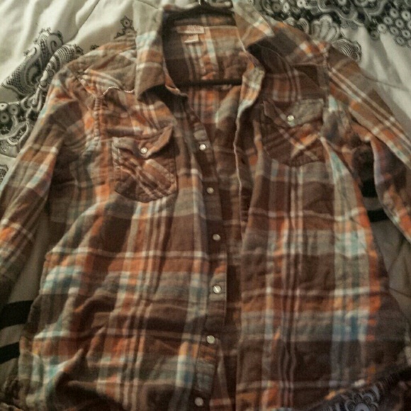 Button down plaid shirt