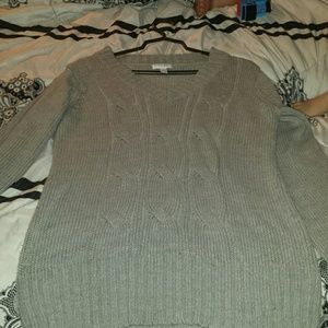 Grey V neck sweater