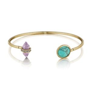 Amethyst and turquoise bracelet