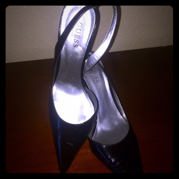 Guess black short dress heels💃