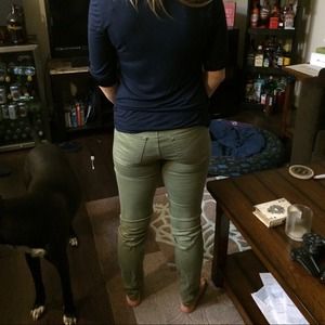 Olive green jeans!