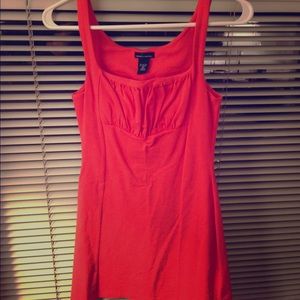 Moda international coral mini summer dress