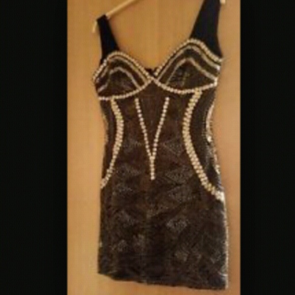 Miss Selfridges beaded dress size 2