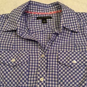Banana Republic Gingham Plaid Shirt sz Sm