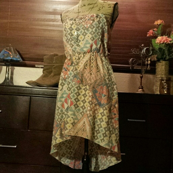 Flirty and flowy southwest printed dress