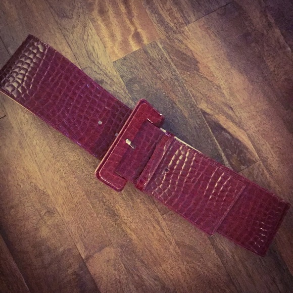 Red "Snake Skin" Belt