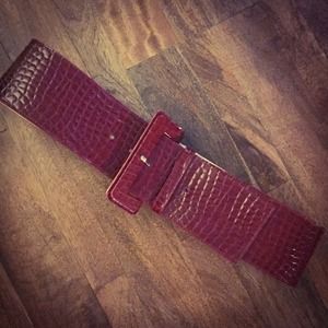 Red "Snake Skin" Belt