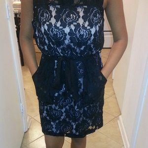 Black lace dress