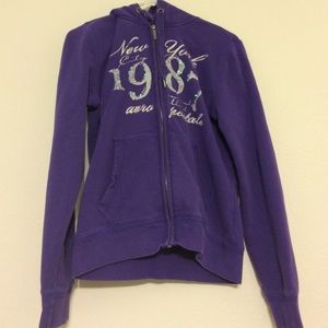 Purple 1987 Aeropostale zip up