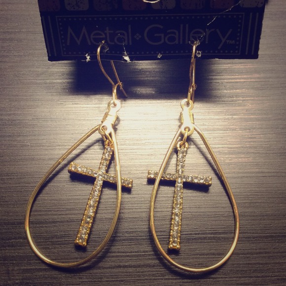 New Cross Culture Rhinestone Dangle earrings