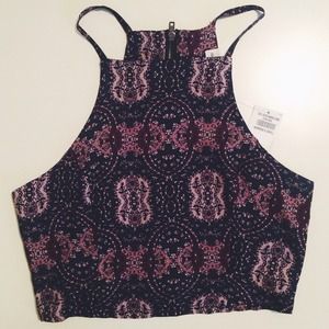 Abercrombie Printed Crop Top