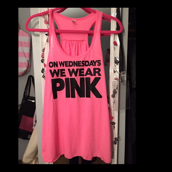 Bella Tops - On Wednesdays we wear pink tank top