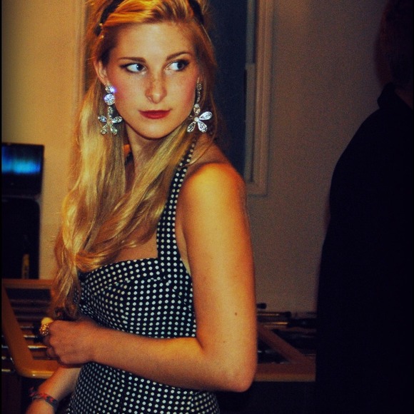 Polka dot halter dress