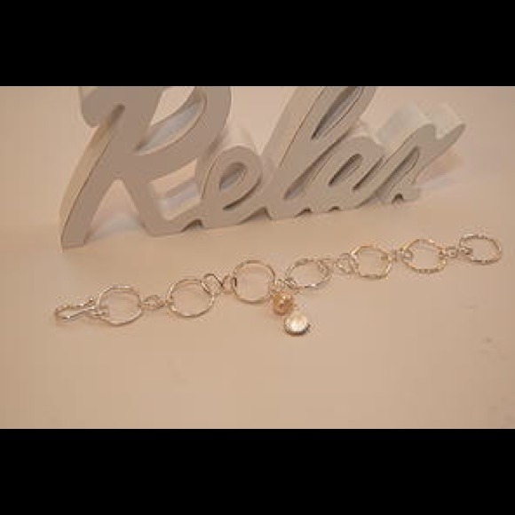 Sterling silver fused chain with fresh water