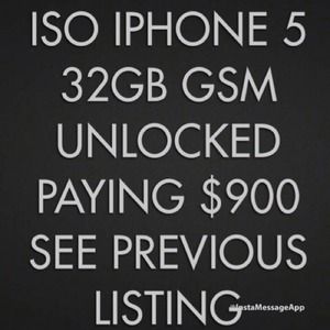 ISO iPhone 5 32 Gb GSM Unlocked
