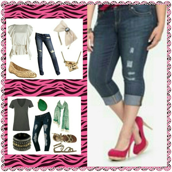Rhinestone Pocket Capris