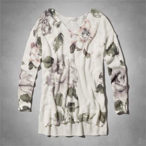Abercrombie and Fitch floral sweater
