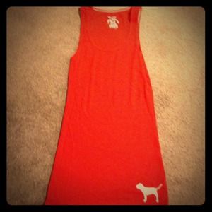 Long red tank top Victoria's Secret pink brand