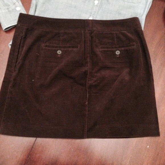 J. Crew French Cord Trouser Mini skirt - Picture 2 of 3