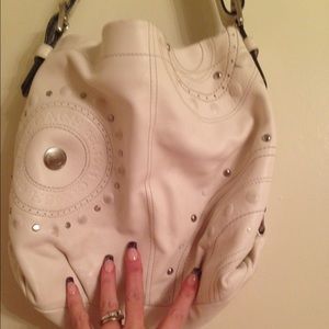 Medium coach bag cream used great condition